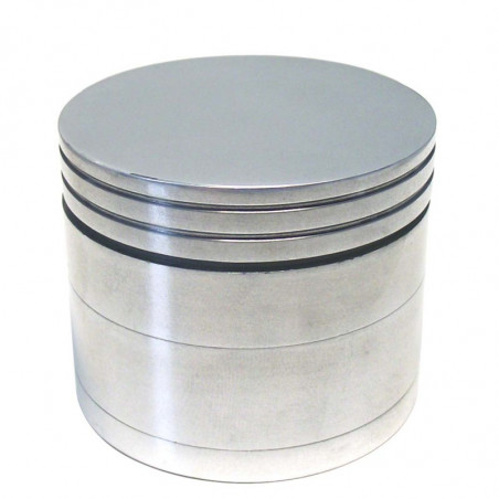 Alu Grinder "Pantographisch"  4-Part Silber