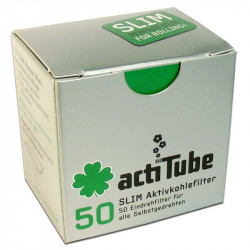 actiTube Aktivkohlefilter SLIM - 50er Packung