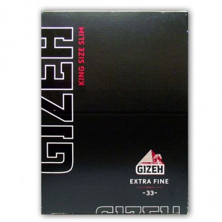 Gizeh Extra Fine (Schwarz) Slim 25 oder 50er Box (VE) King Size