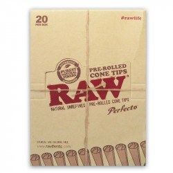 RAW Perfecto Pre Rolled Cone Tips 20er Box