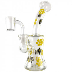 Bee Bong - Dabbing Rig 19cm Fluoreszierend