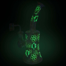 Bee Bong - Dabbing Rig 19cm Fluoreszierend