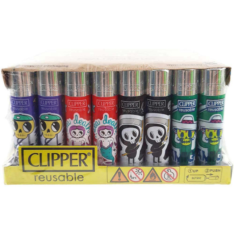 Clipper Sticker Skulls - 48er Display