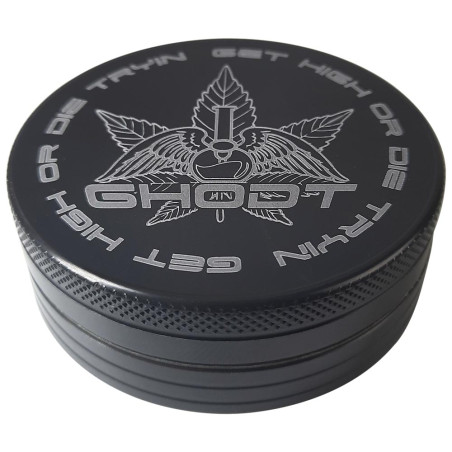 GHODT Logo Space Grinder Hard anodised Ø63mm