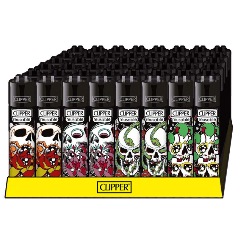 Clipper Skulls N Flowers - 48er Display