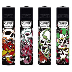 Clipper Skulls N Flowers - 48er Display