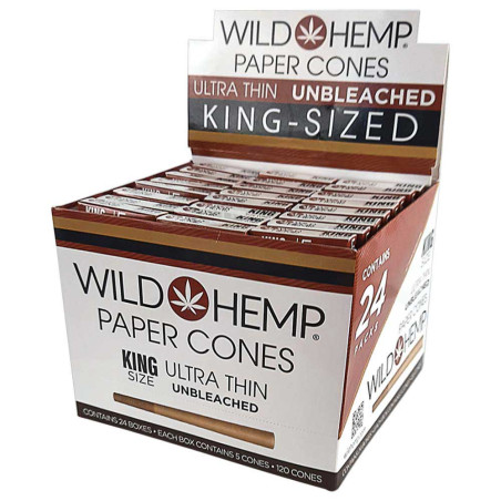 Wild Hemp - Kingsize Cones Regular 24x5er Display