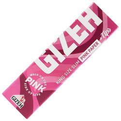 Gizeh Pink Paper KS Slim + Tips