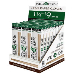 Wild Hemp - 1-1/4" Cones Hemp 24x9er Display