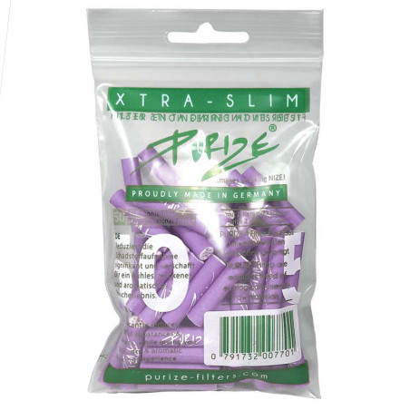 Purize Aktivkohlefilter XTRA Slim Lilac/Flieder (50er Pack)