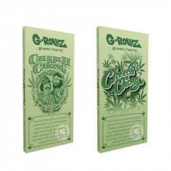 G-Rollz Cheech & Chong Set KS Organic Green Hemp + Tips + Tray