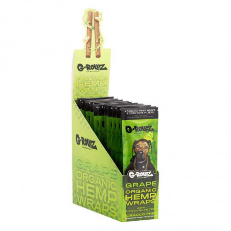 G-Rollz Organic Hemp Wraps + Tips - Grape