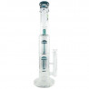 GHODT Bong Double-Percolator 45cm Green GH3-14