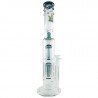 GHODT Bong Double-Percolator 45cm Green GH3-14