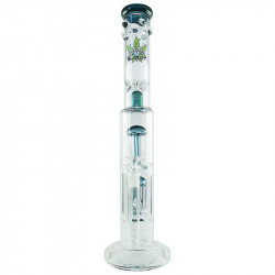 GHODT Bong Double-Percolator 45cm Green GH3-14