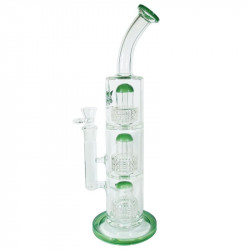 GHODT Bong Triple-Percolator 38cm Light-Green GH4