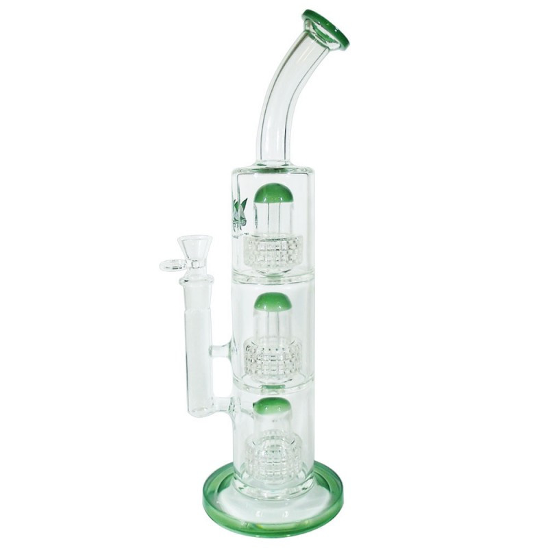 GHODT Bong Triple-Percolator 38cm Light-Green GH4