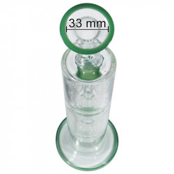 GHODT Bong Triple-Percolator 38cm Light-Green GH4