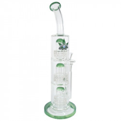 GHODT Bong Triple-Percolator 38cm Light-Green GH4