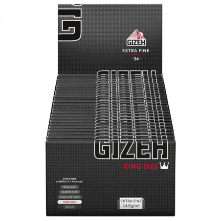 Gizeh Black King Size Regular - 50er Pack