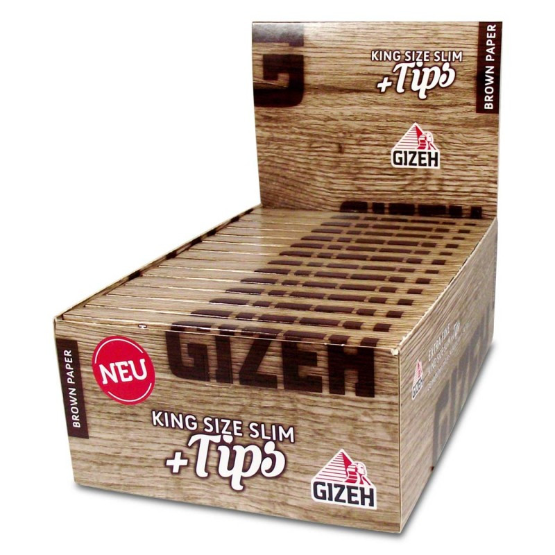 Gizeh Brown Paper KS Slim + Tips