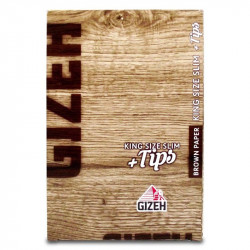 Gizeh Brown Paper KS Slim + Tips