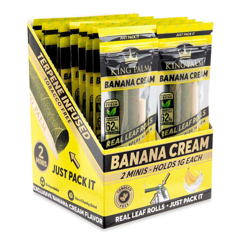 King Palm - Mini 2 Banana Cream  - 20 Stück