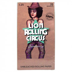 Lion Rolling Circus Unbleached Papers (1 1/4)