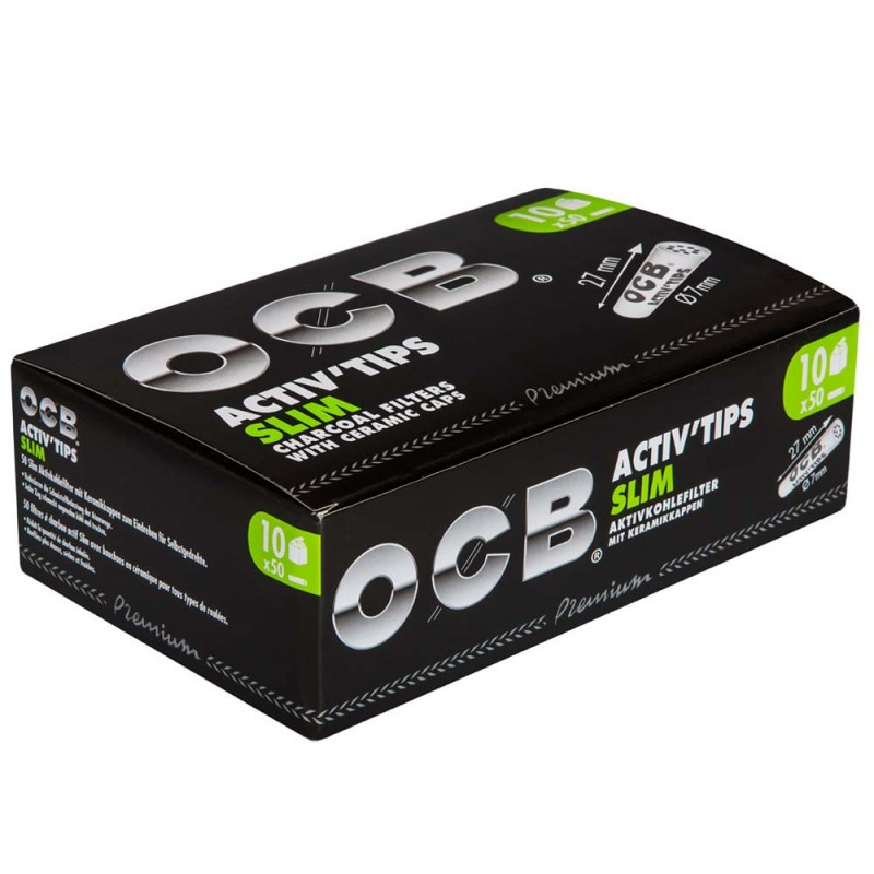 OCB Activ Tips Slim 7mm - 10 Pack