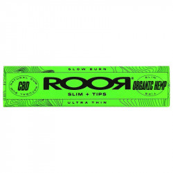 ROOR Organic Hemp Slim Papers + Tips VE