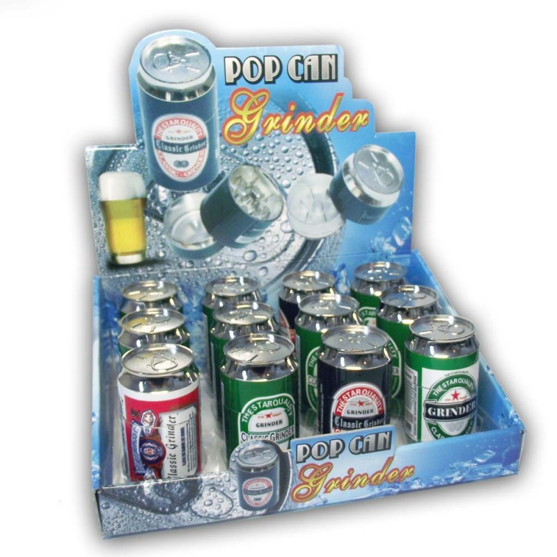 12 x Beer-Can Grinder / Pollinator im Dosenformat